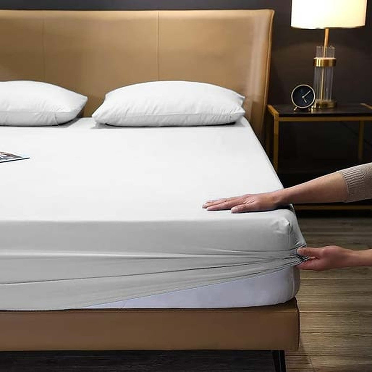 Cotton-Feel Fitted Sheet 30cm Deep – T200