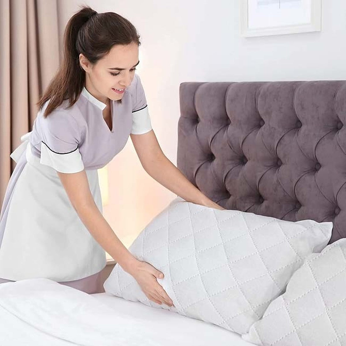 Quilted Pillow Protectors – Pack of 4