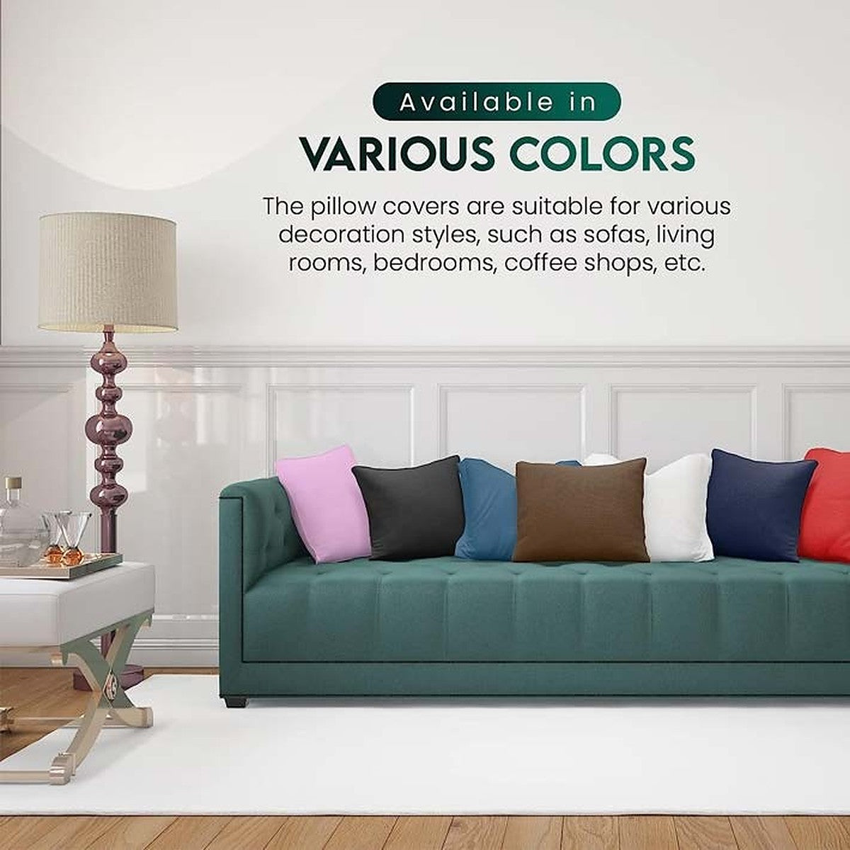 Plain Cushion Cover 18 × 18 inch