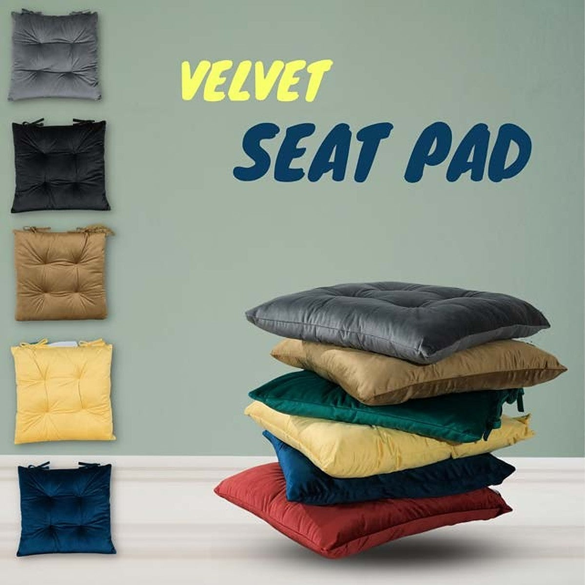 Velvet Seat Pad 40 × 40 cm